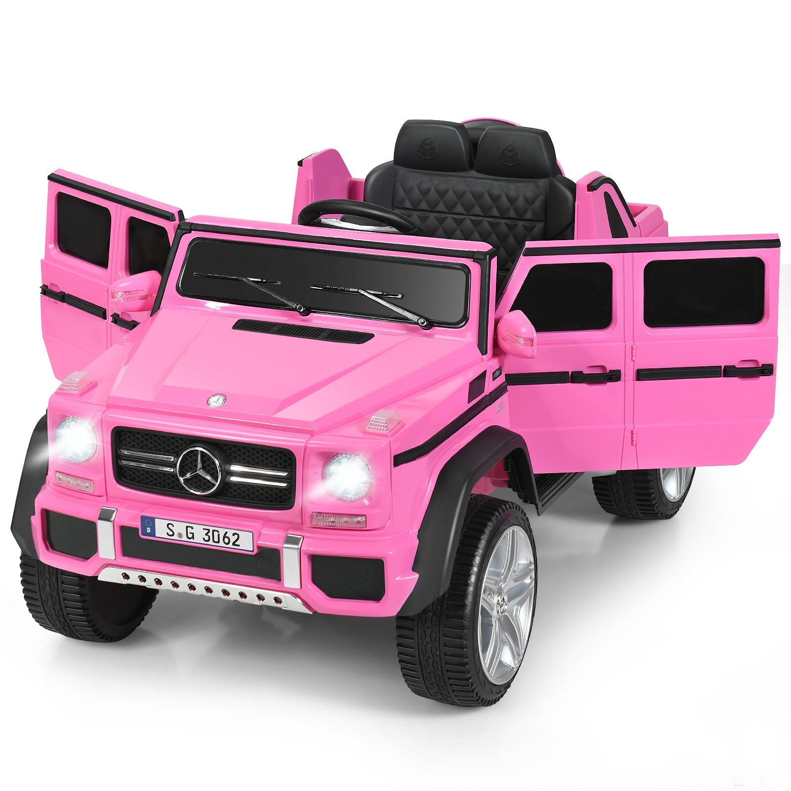 Licensed Mercedes-Benz 12V Electric Battery-Powered Kids RC Ride-On Car