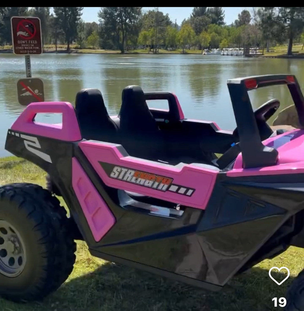 24V Clash XL 4x4 Ride-On Buggy with Rubber Tires and Remote Control, Ages 1-10