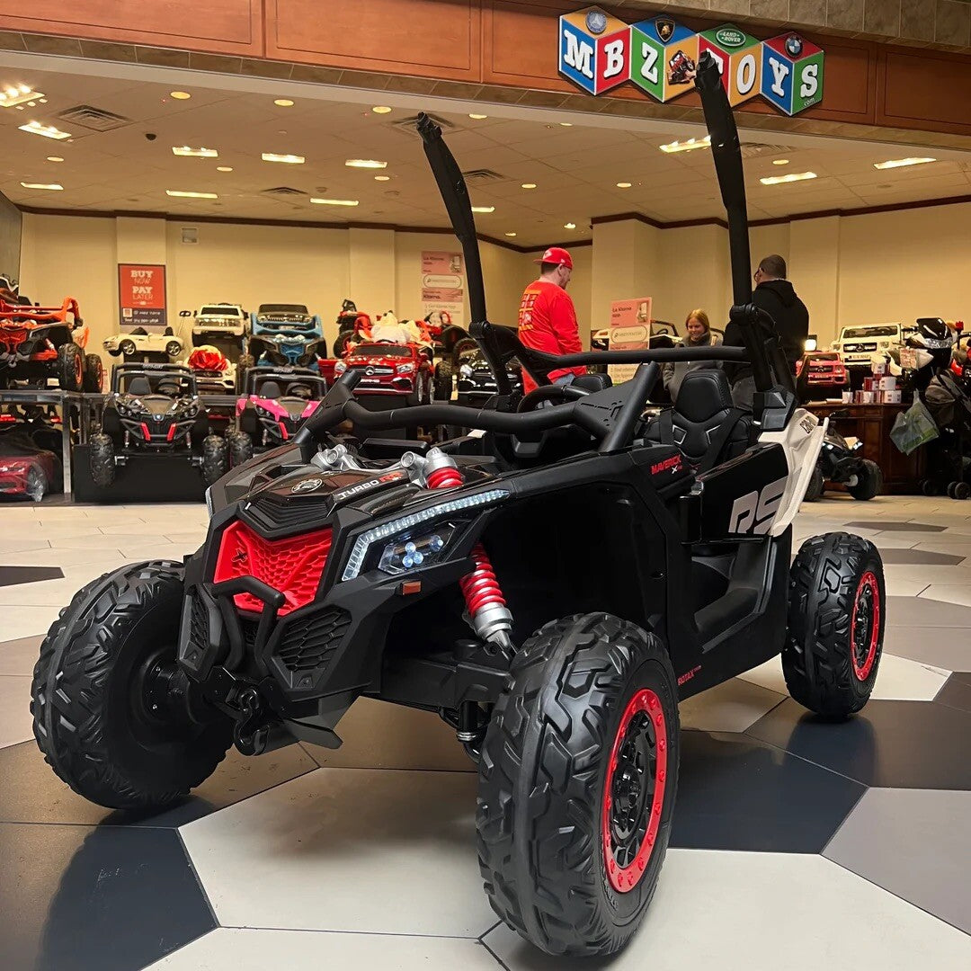 48V XL Can-Am Maverick Ride-On UTV Toy with Remote Control 4WD in Orange