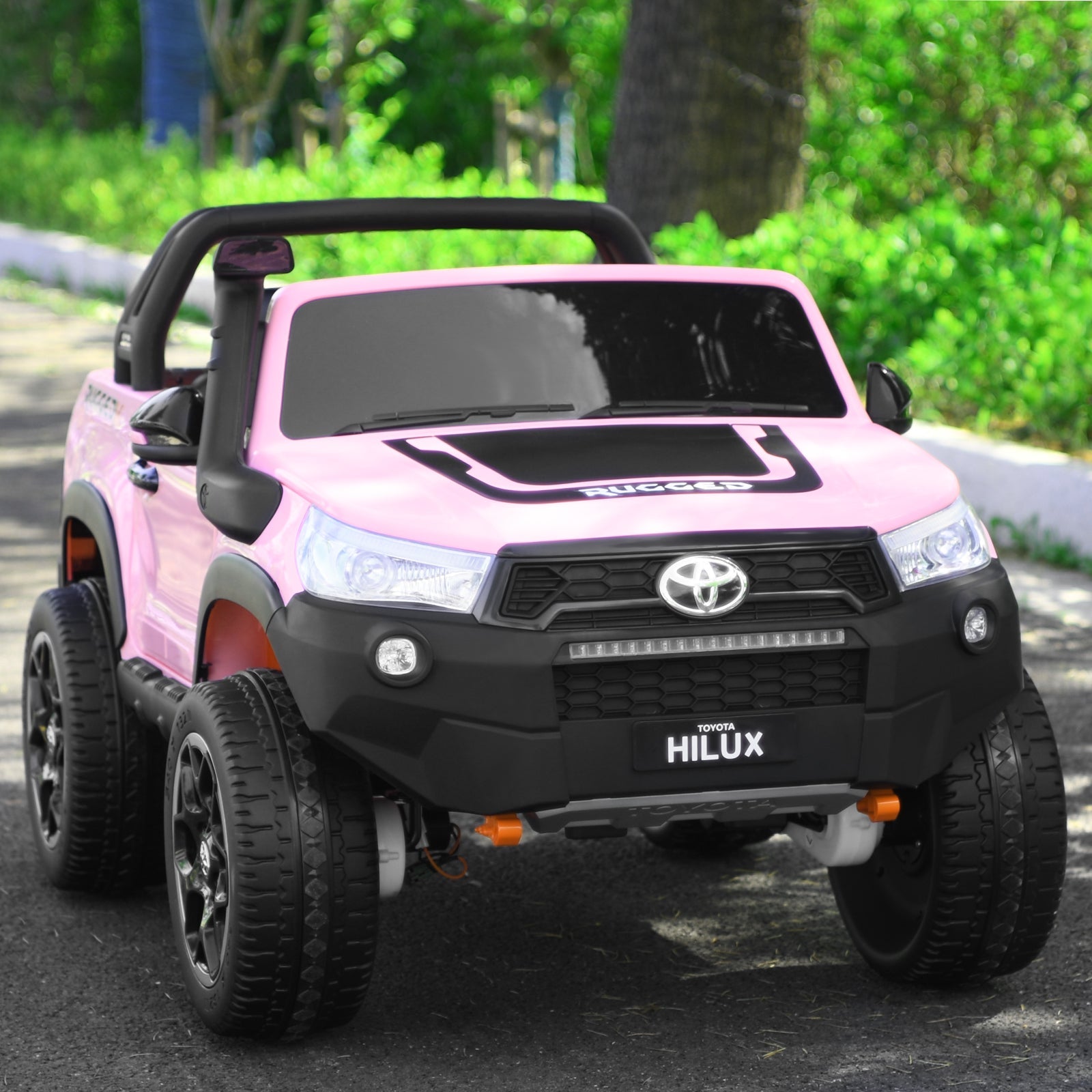 2-Seater Toyota Hilux Ride On Truck with Remote Control - 4WD, 2*12V Battery Powered