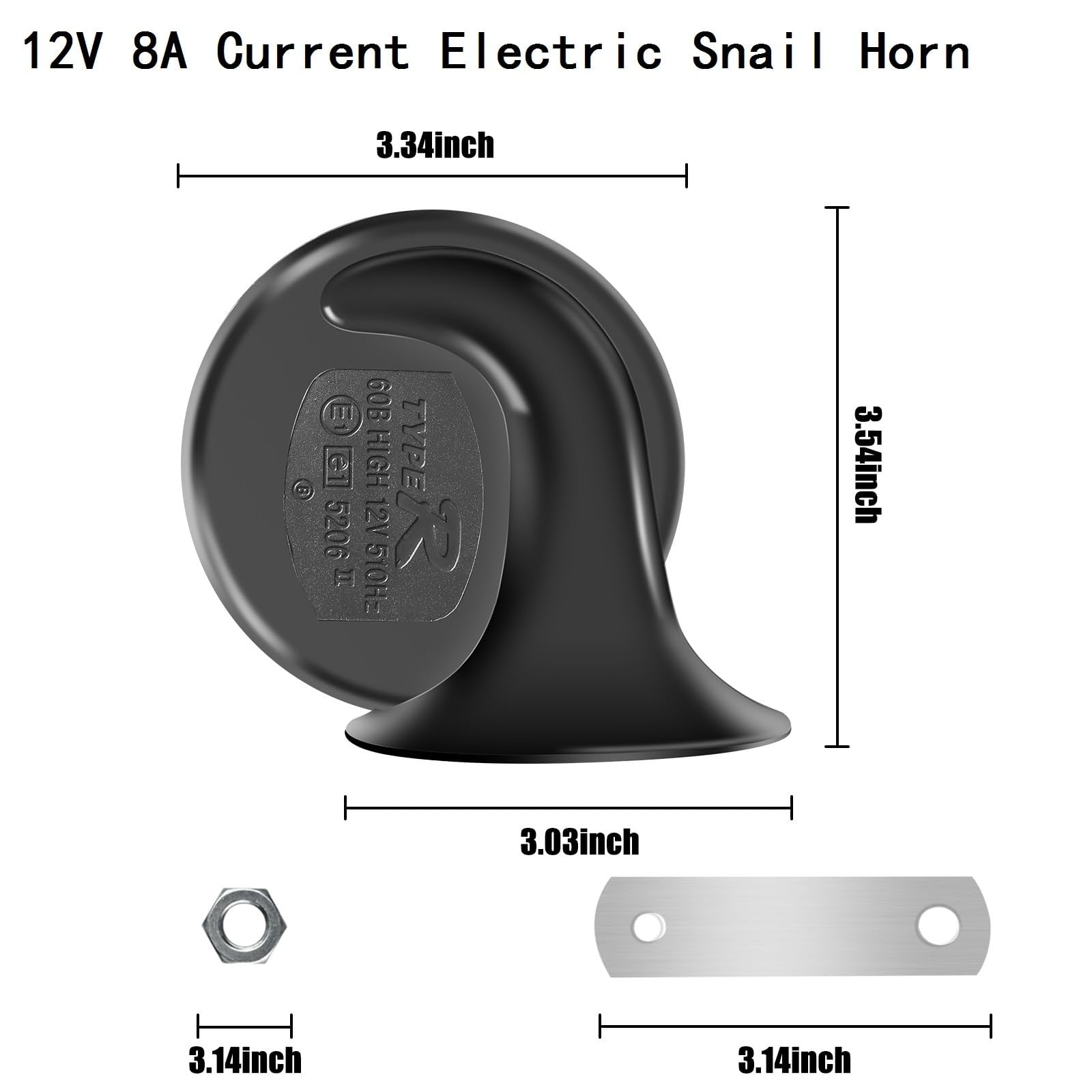 130dB Super Loud 12V Waterproof Electric Train and Marine Truck Horn