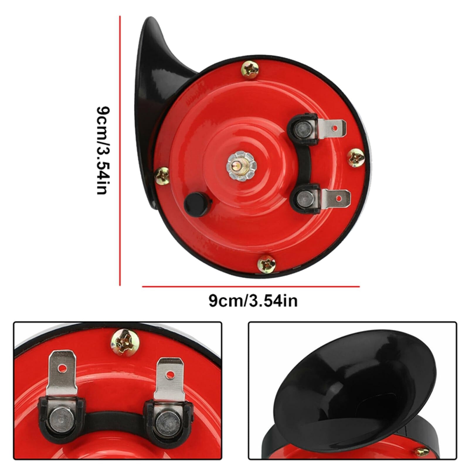 Electric Train Snail Horn 300dB Super Loud Waterproof Air Horn