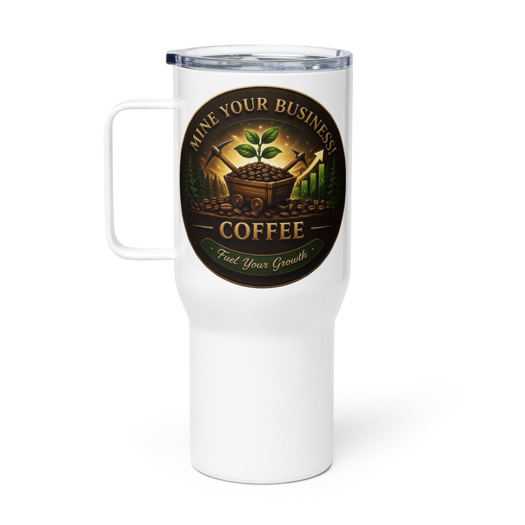 Travel mug with a handle