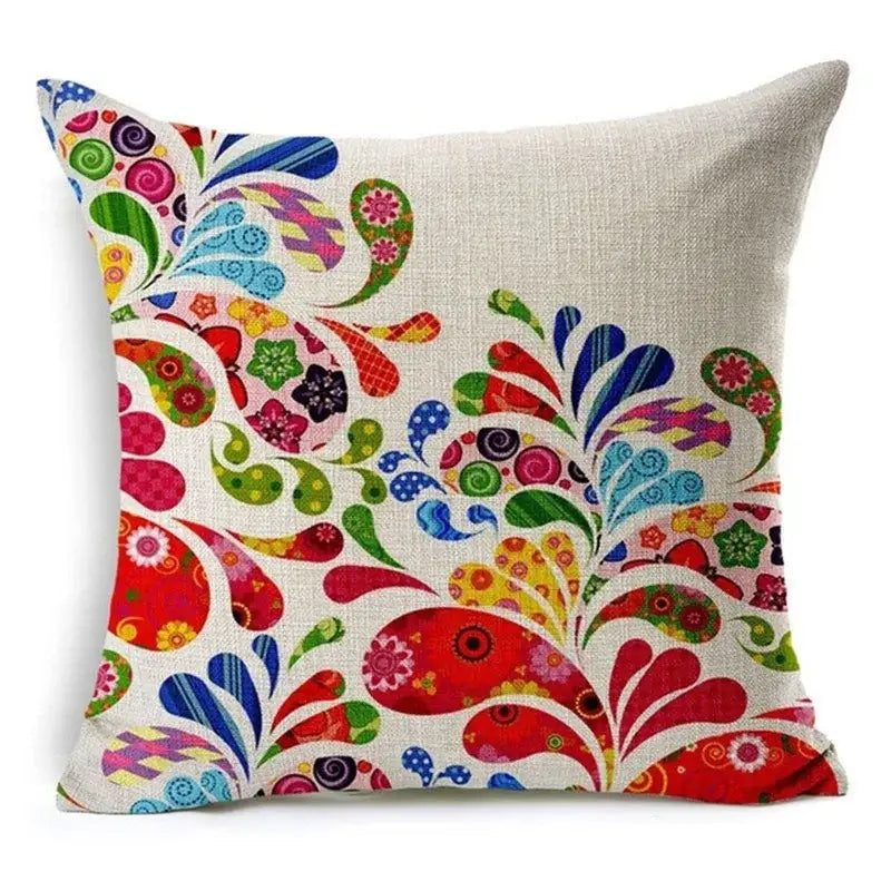 Tropical green leaves decorative cushion cover living room home decor