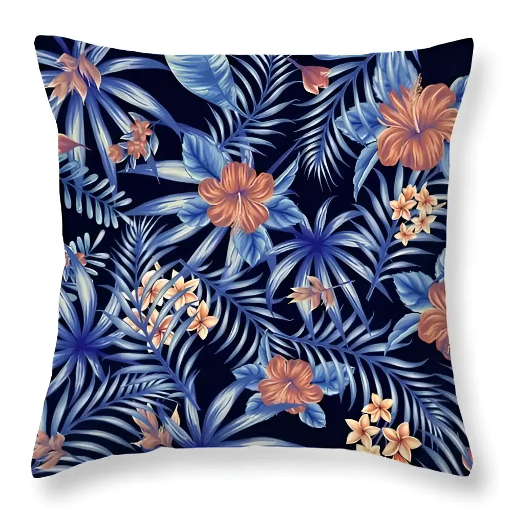 Tropical green leaves decorative cushion cover living room home decor