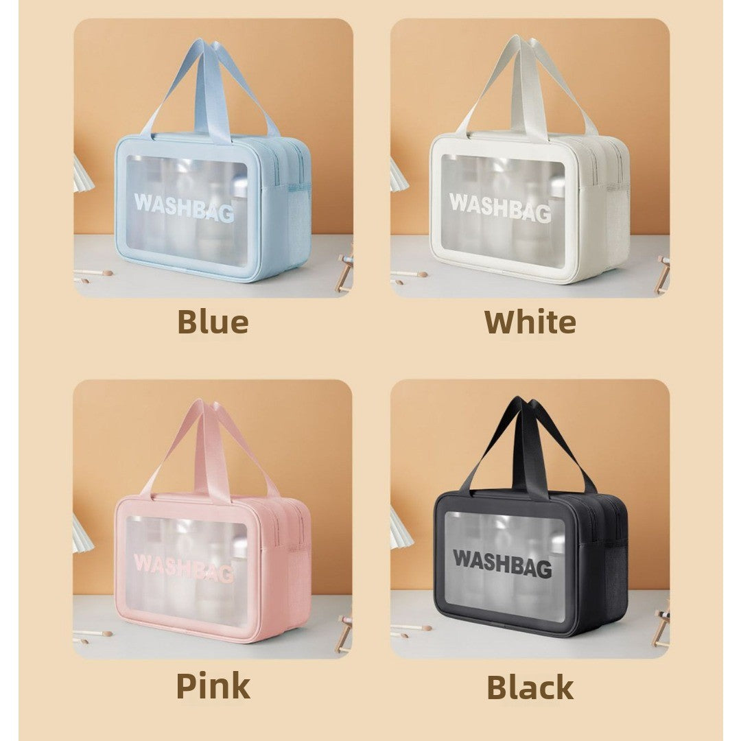 Premium Makeup Bag – Large-Capacity Cosmetic Bag for Women, Wet & Dry Separation Beach Bag, Travel-Friendly Swimsuit Wash Storage Bag