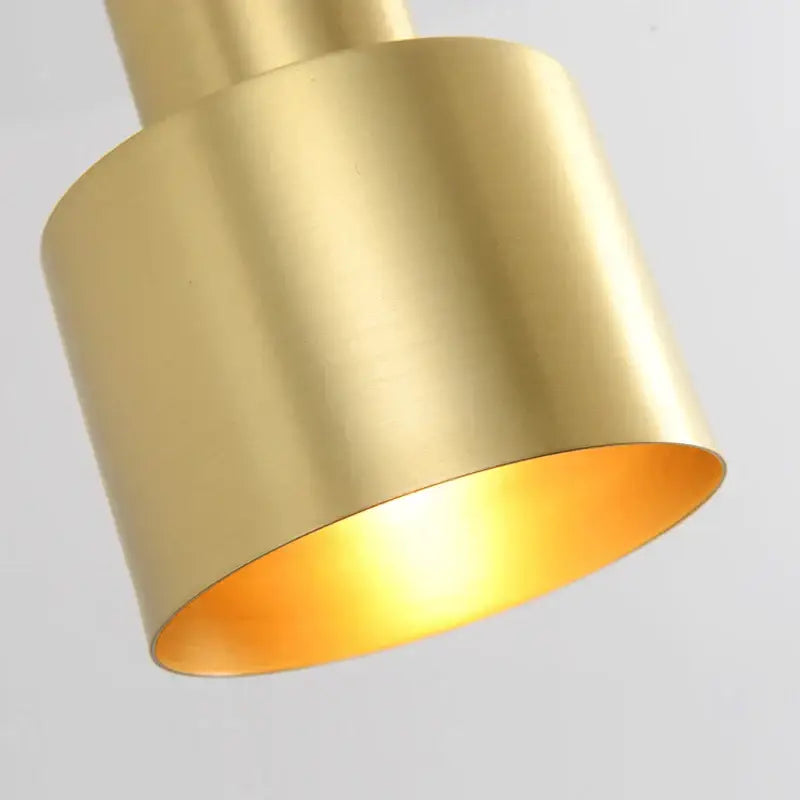 Two tier brass finish led pendant light for dining room