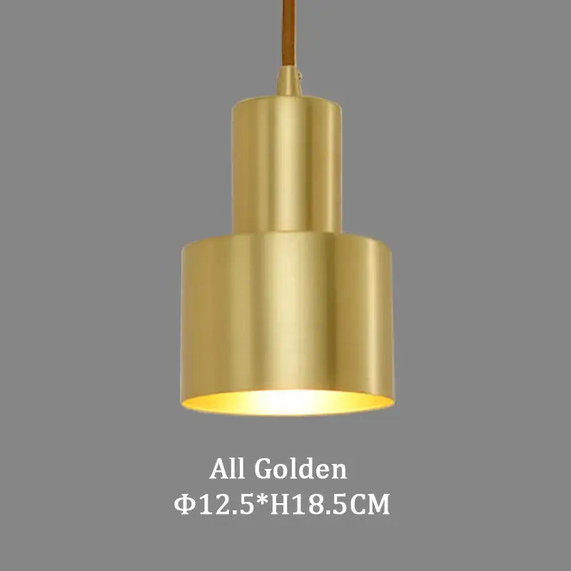 Two tier brass finish led pendant light for dining room