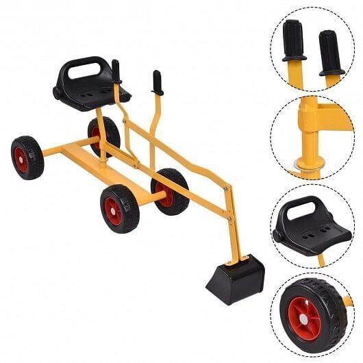 Ultimate 4-Wheel Excavator Sand Digger for Heavy-Duty Kid Play