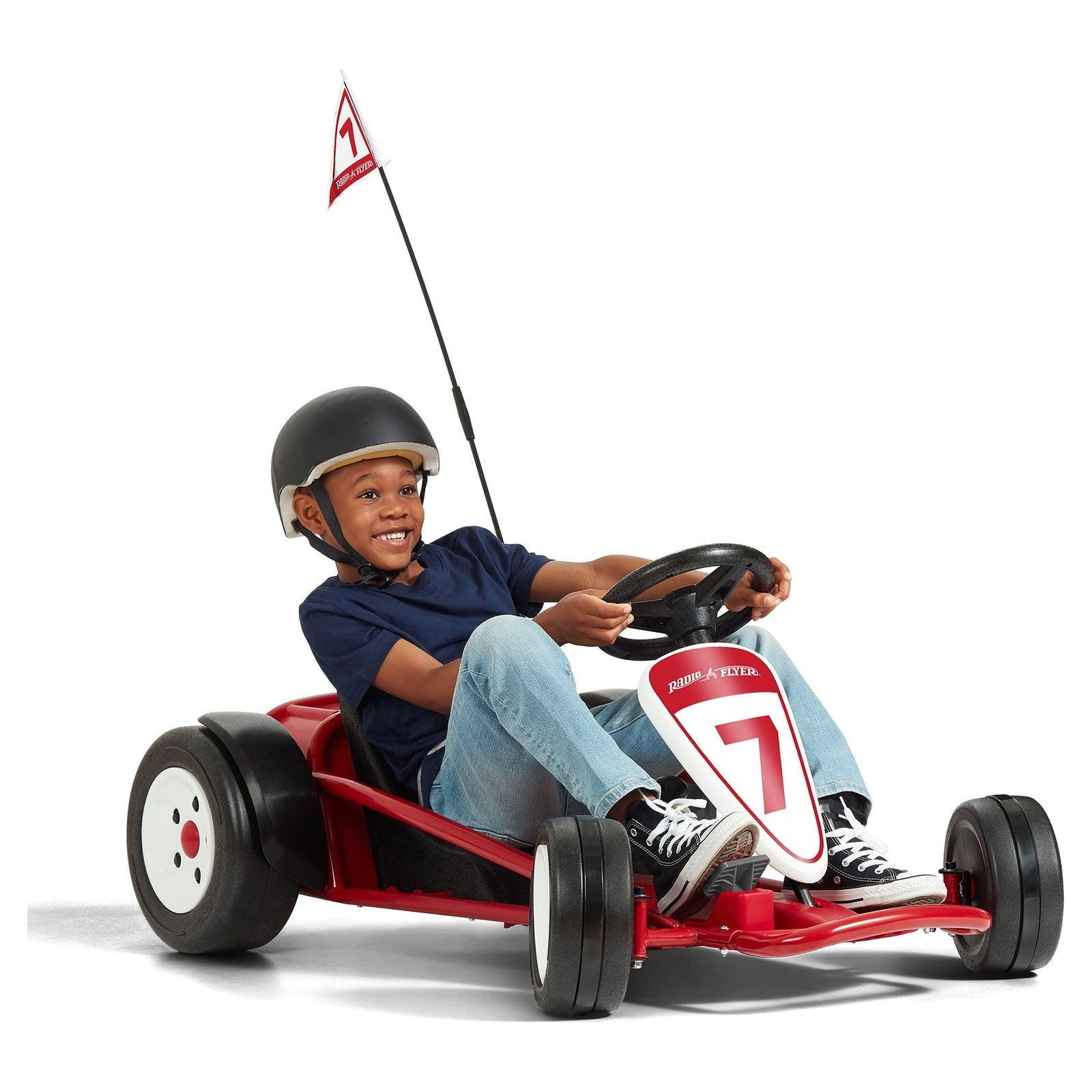 Go-Kart 24V Battery-Powered Ride-On Toy for Kids Ages 3-8 with 8mph Max Speed