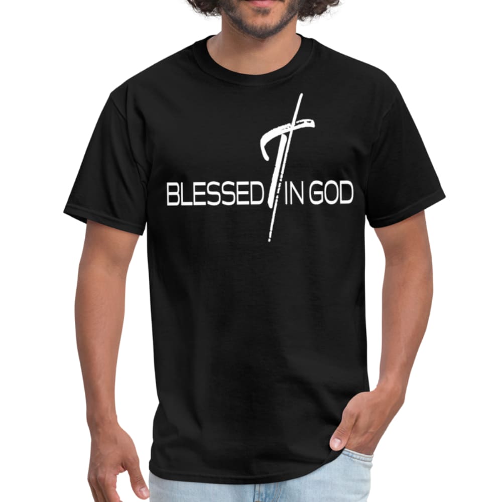 Mens Tee - Blessed in God Print