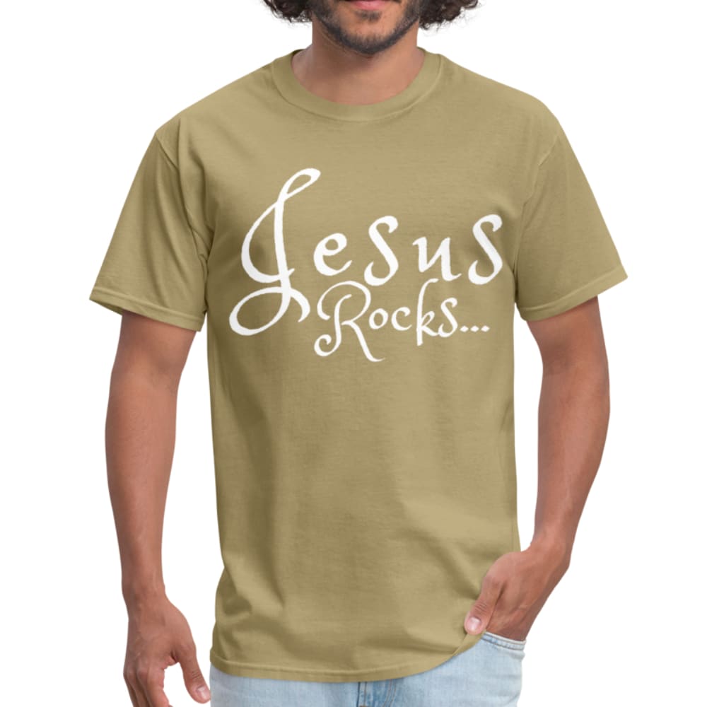 Faith Filled Mens Inspirational t Shirt with Uplifting Quote for Christian Lifestyle