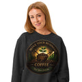 Unisex garment-dyed fleece crewneck sweatshirt