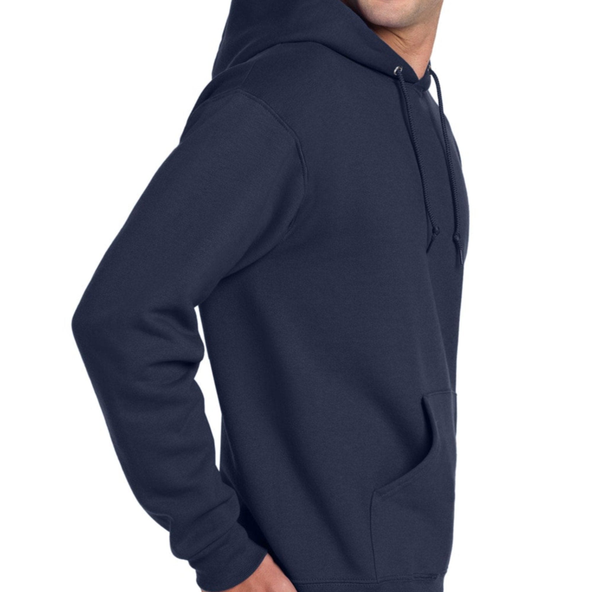Unisex Pullover Sweatshirt Hoodie - Navy Blue 2xl