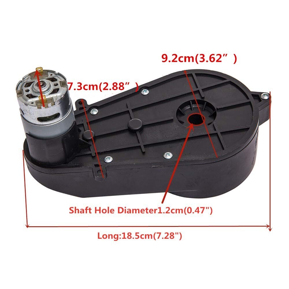 12V Universal DC Gearbox Motor for Kids Electric Toy Cars with Easy Installation