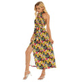 Munsieur Urban Luxury Belted Dress with Floral Print