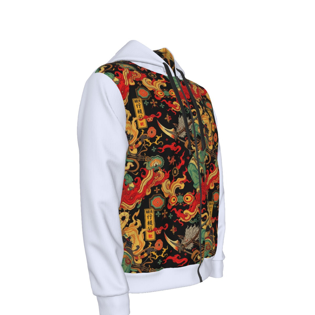 Munsieur Urban Streetwear Dragon Hoodie with Bold Design