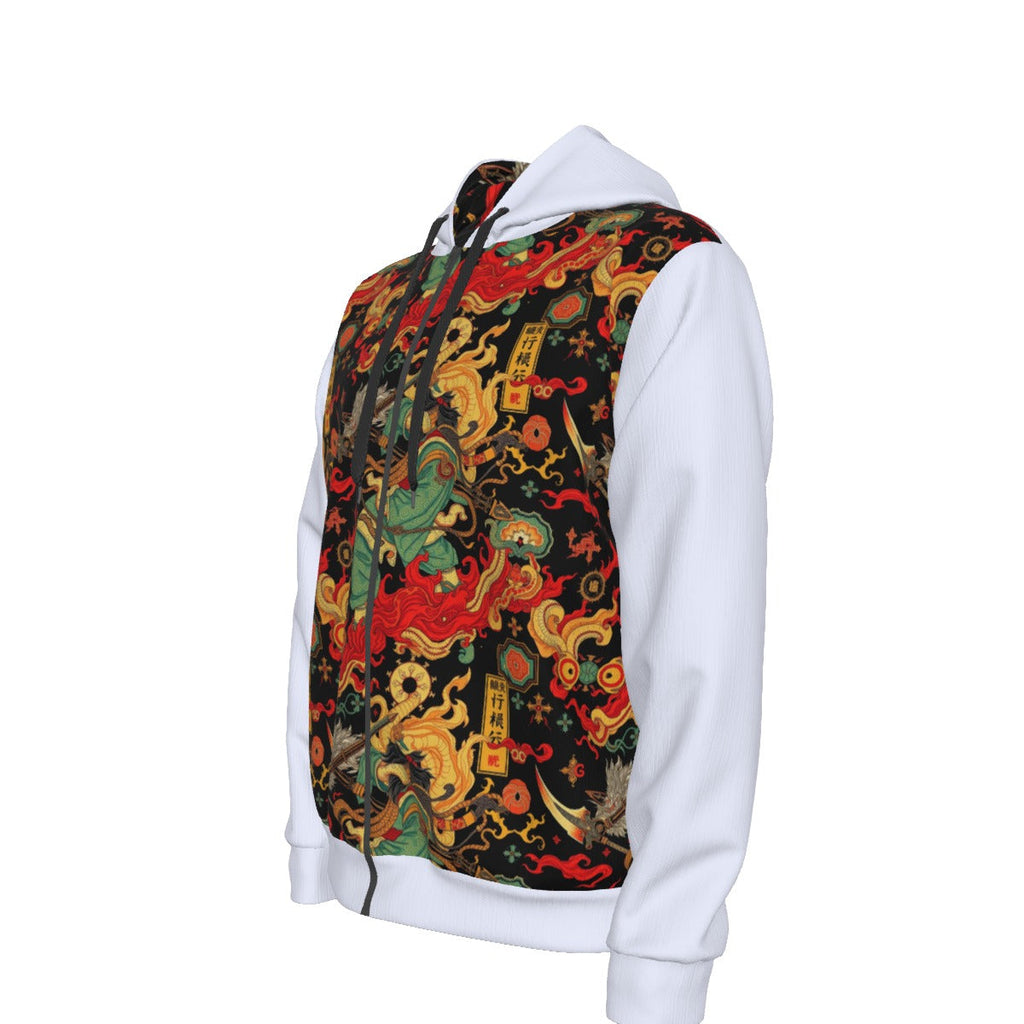 Munsieur Urban Streetwear Dragon Hoodie with Bold Design