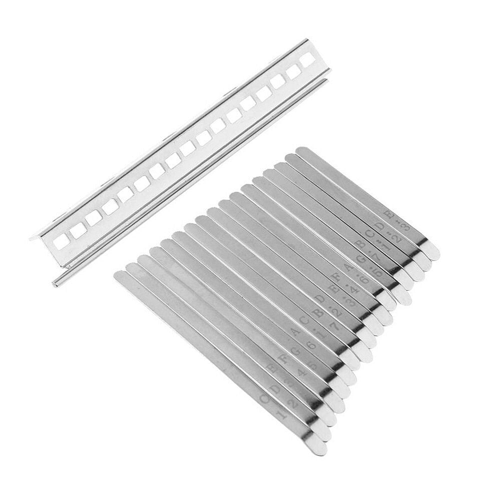 17-Key Thumb Piano Kalimba Set with Tuning Hammer, Keys, Screws, and Metal Bar