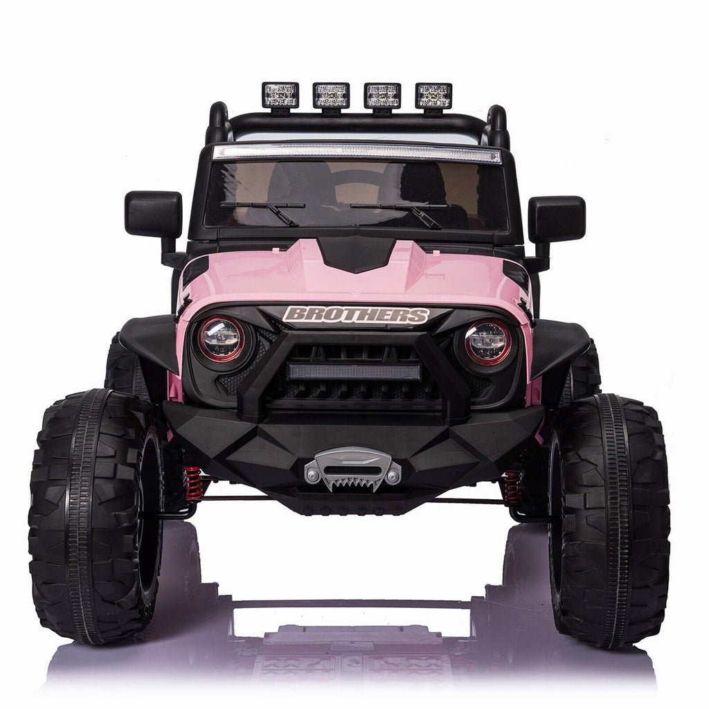 Electric Kids Ride-On Jeep Car with 12V/24V Power Wheels, Music, and Remote Control