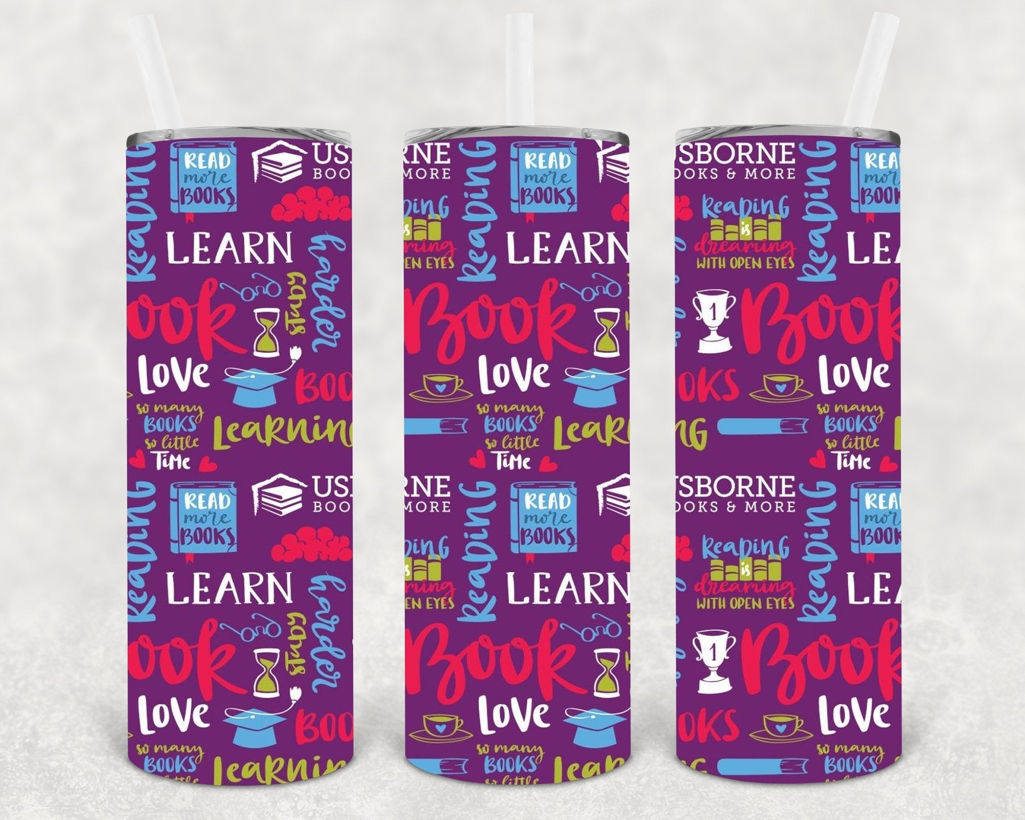 Usborne Books 20 oz Skinny Tumbler