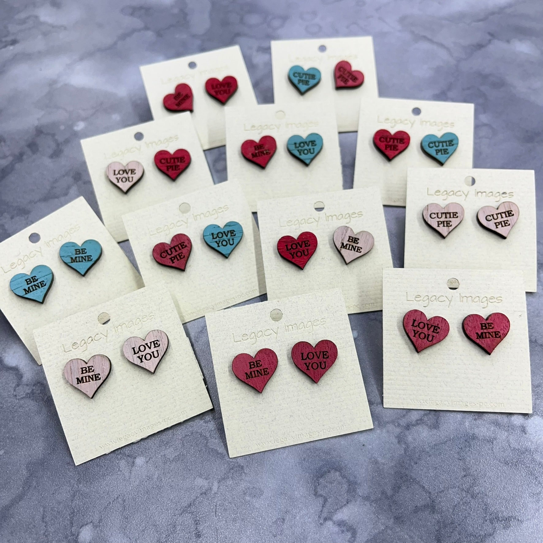 Valentine Conversation Heart Earrings