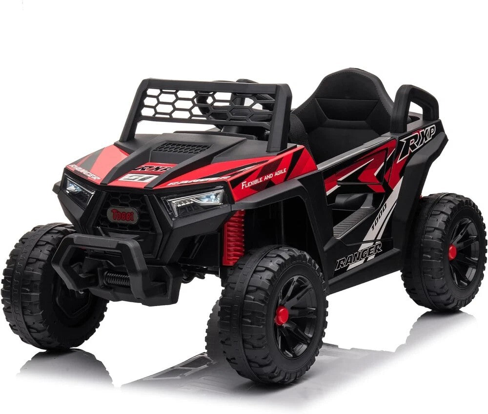 Vehículo eléctrico todoterreno UTV 12V para niños con función de avance y retroceso