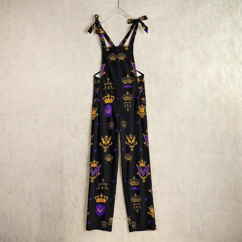 Munsieur Luxury Graphic Patterned Jumpsuit with Ties