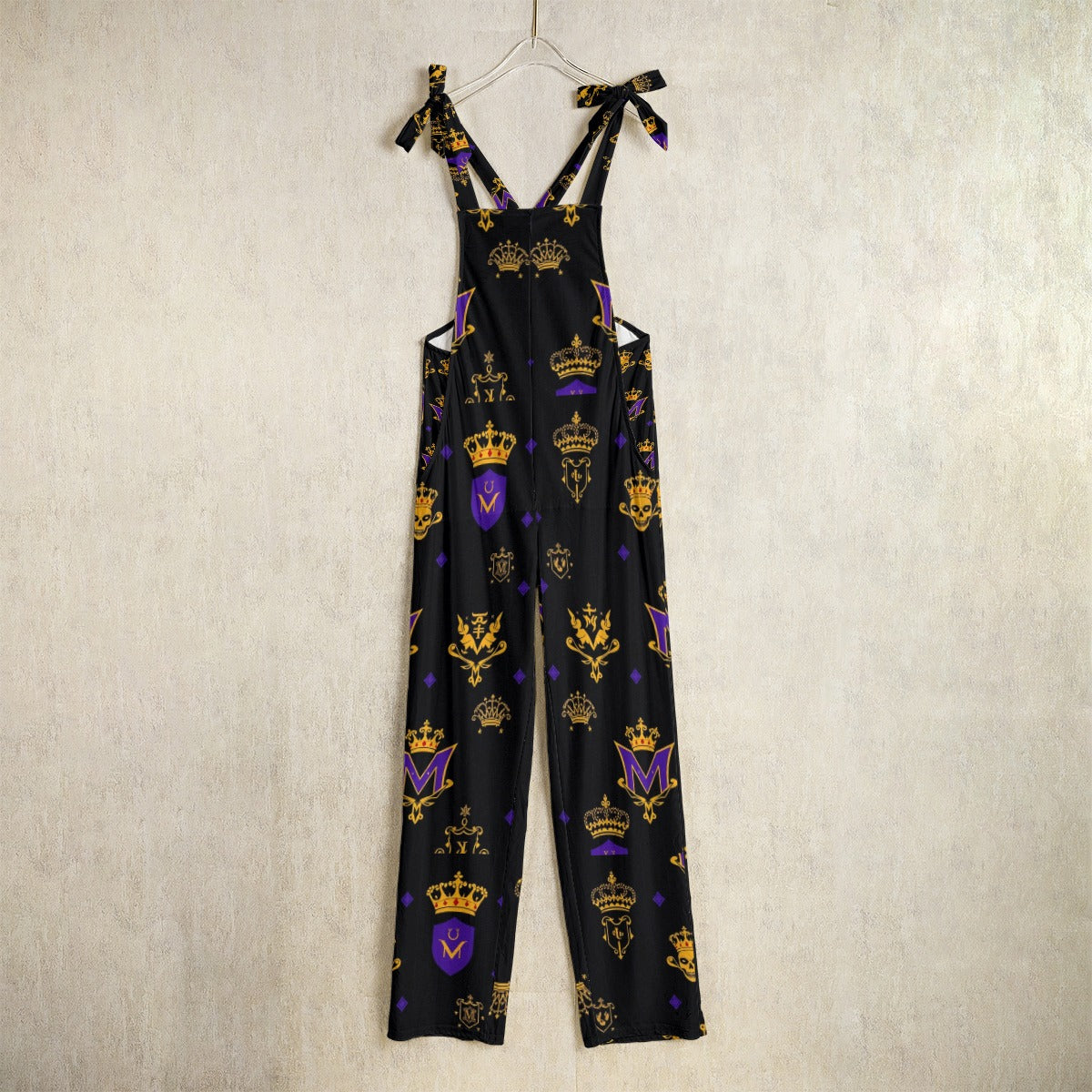 Munsieur Luxury Graphic Patterned Jumpsuit with Ties
