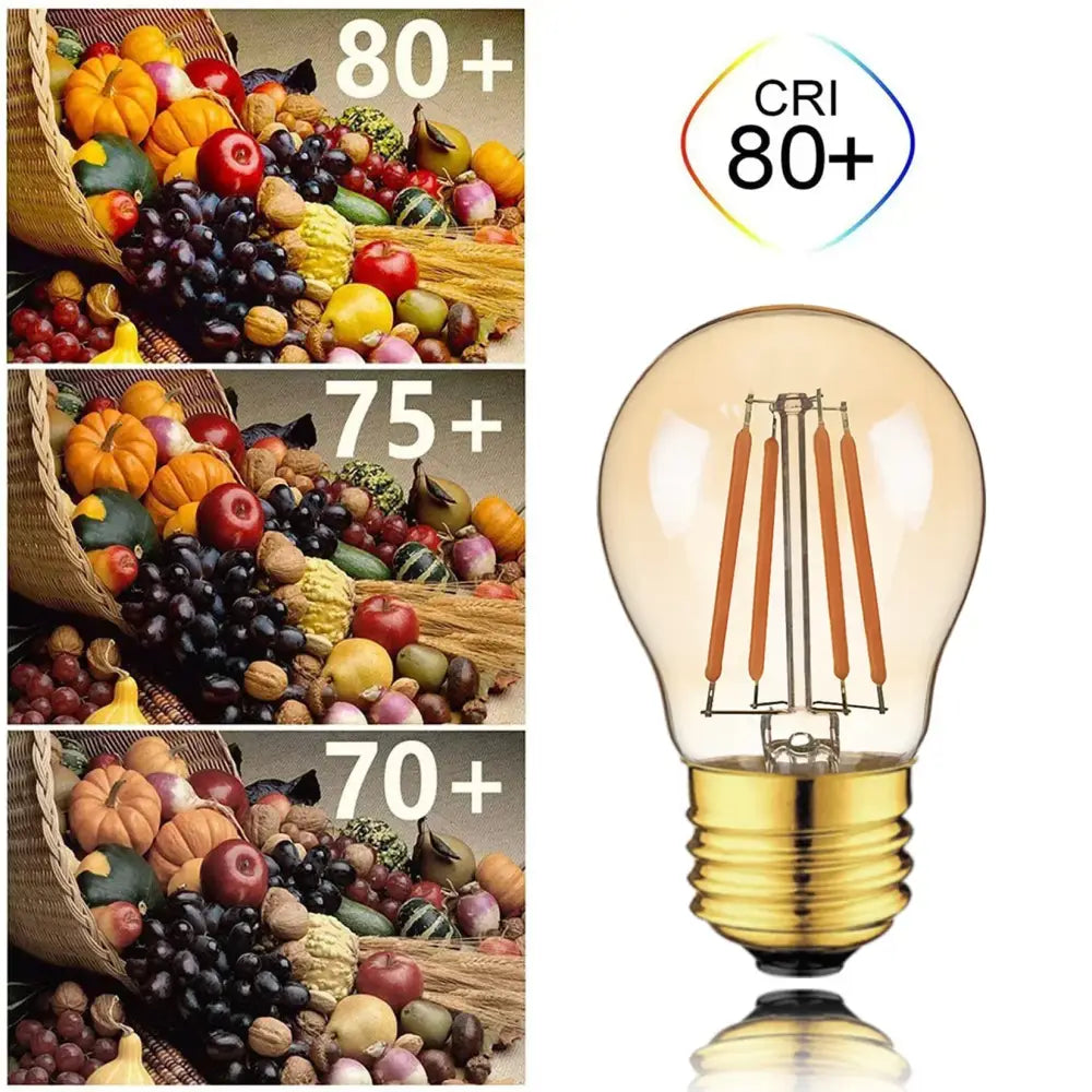 Vintage amber glass led filament bulb dining room 10 pack dimmable