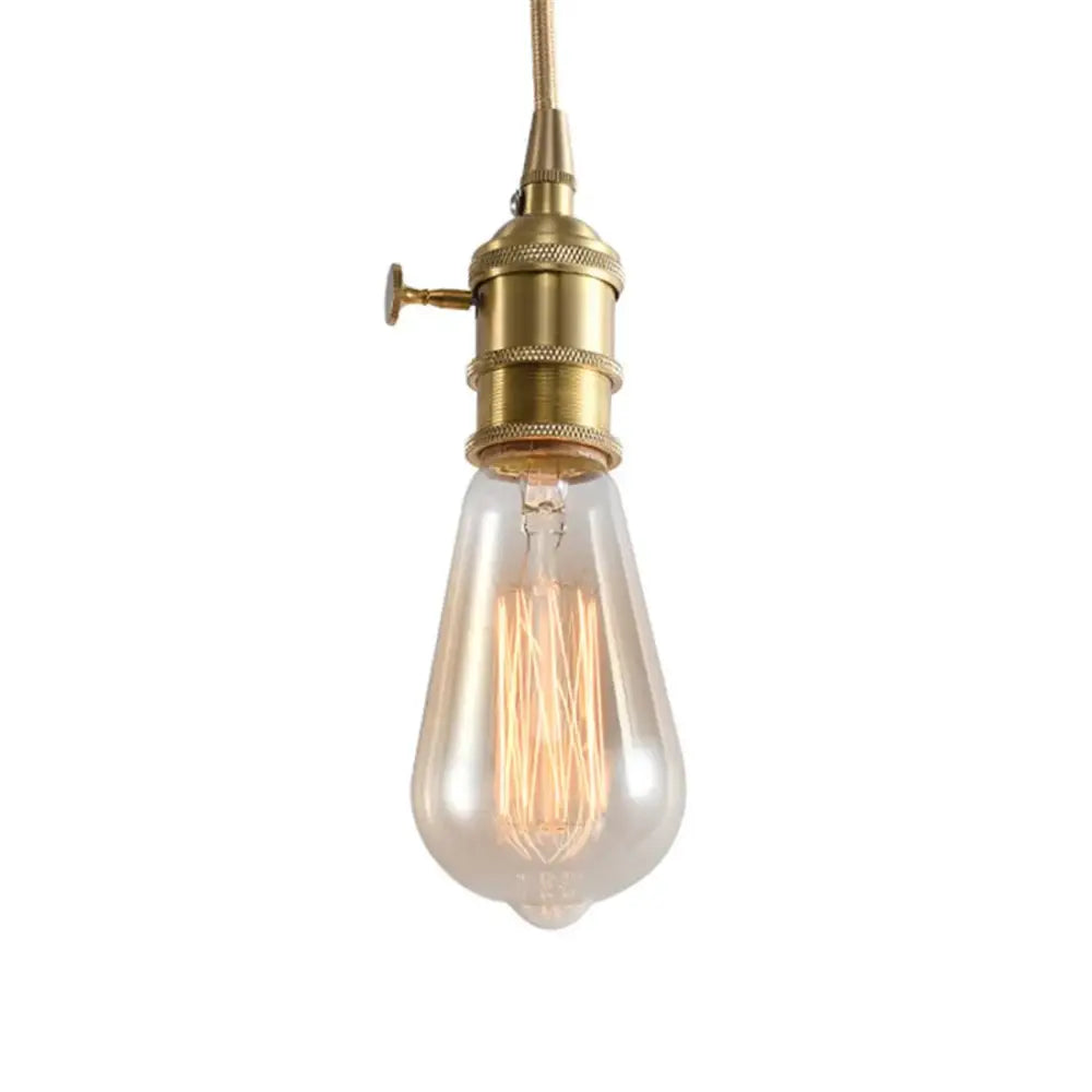 Vintage amber warm led spiral filament bulb living room edison light