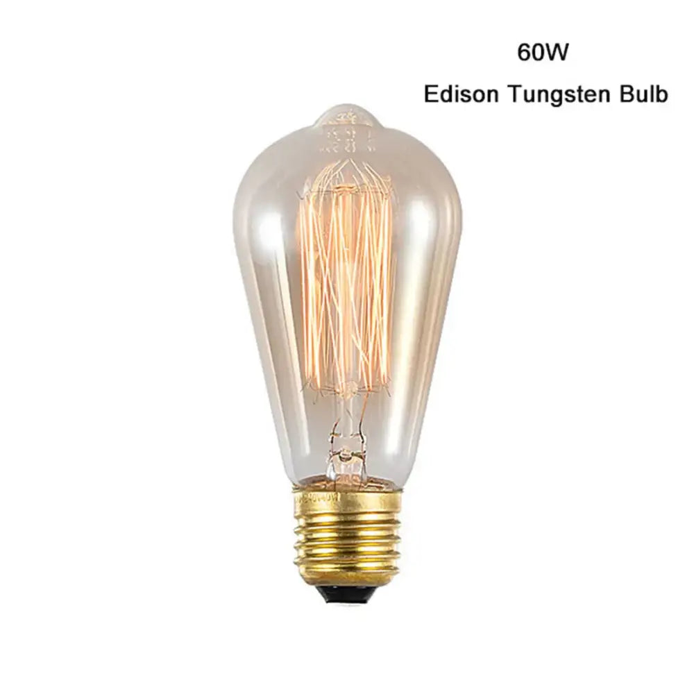 Vintage amber warm led spiral filament bulb living room edison light