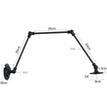 Vintage black adjustable loft wall light bedroom articulated lamp