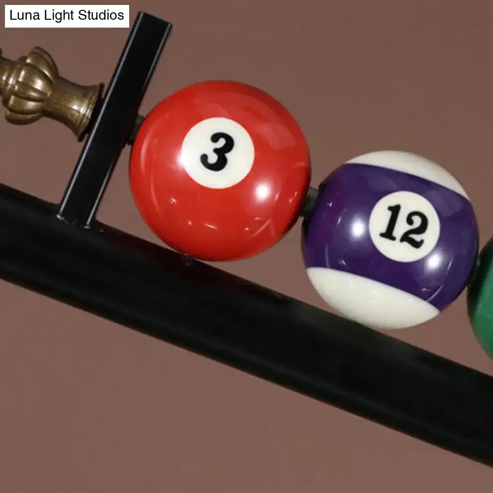 Vintage black & brass pool table ceiling light billiard room e26 e27