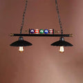 Vintage black & brass pool table ceiling light billiard room e26 e27