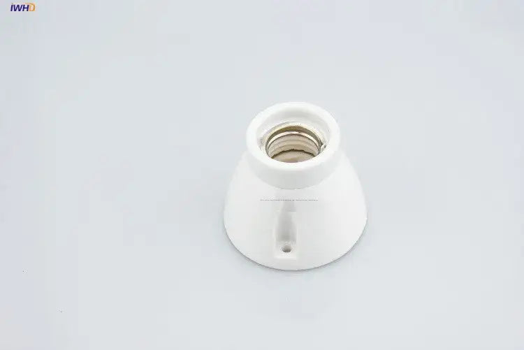 Vintage black glossy ceramic lamp holder socket for bedroom table light
