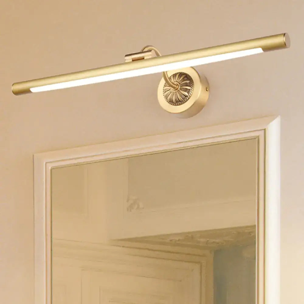 Vintage black & gold wall light for bathroom vanity