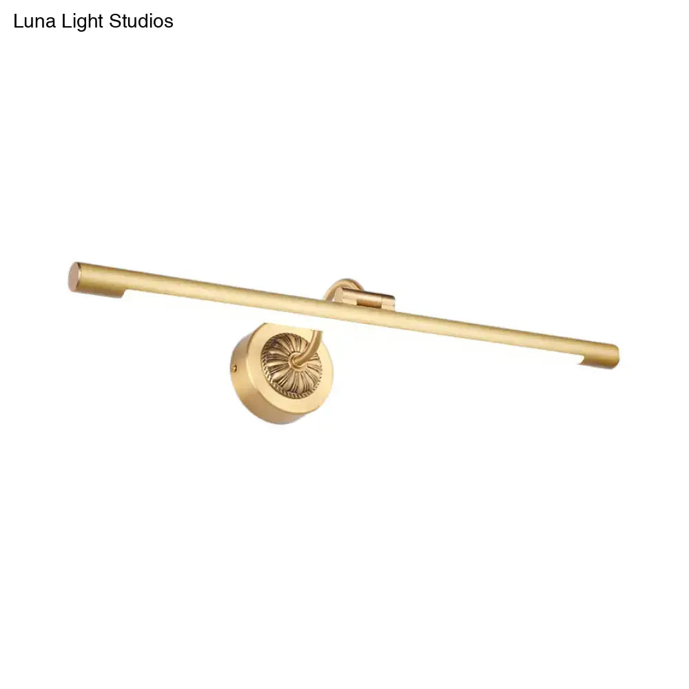 Vintage black & gold wall light for bathroom vanity