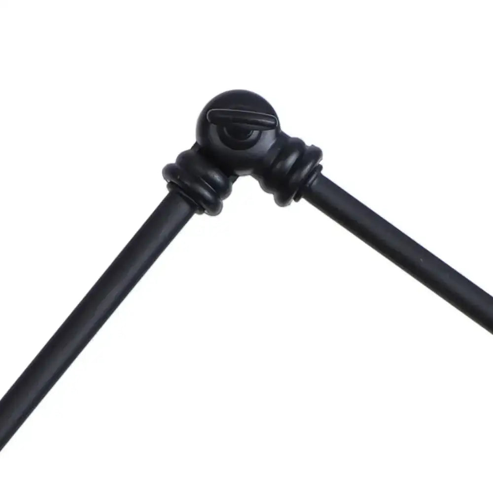Vintage black swing arm wall lamp bedroom sconce with glass shade