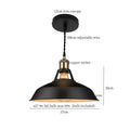 Vintage blue iron art pendant light kitchen ceiling lamp