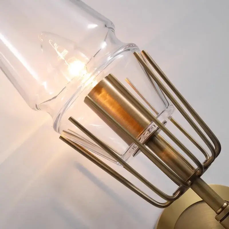 Vintage brass crystal chandelier lights for dining room smoked glass