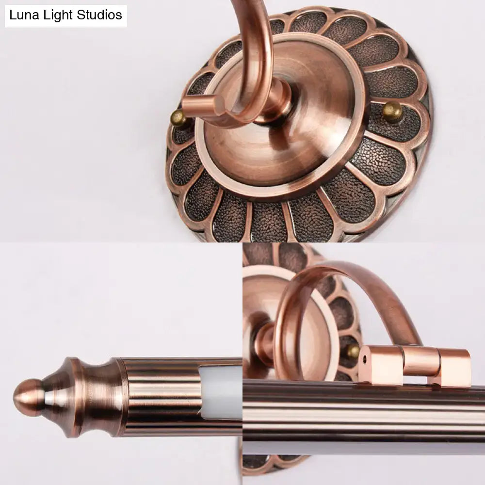 Vintage brushed brass sconce wall light led vanity – bedroom lighting