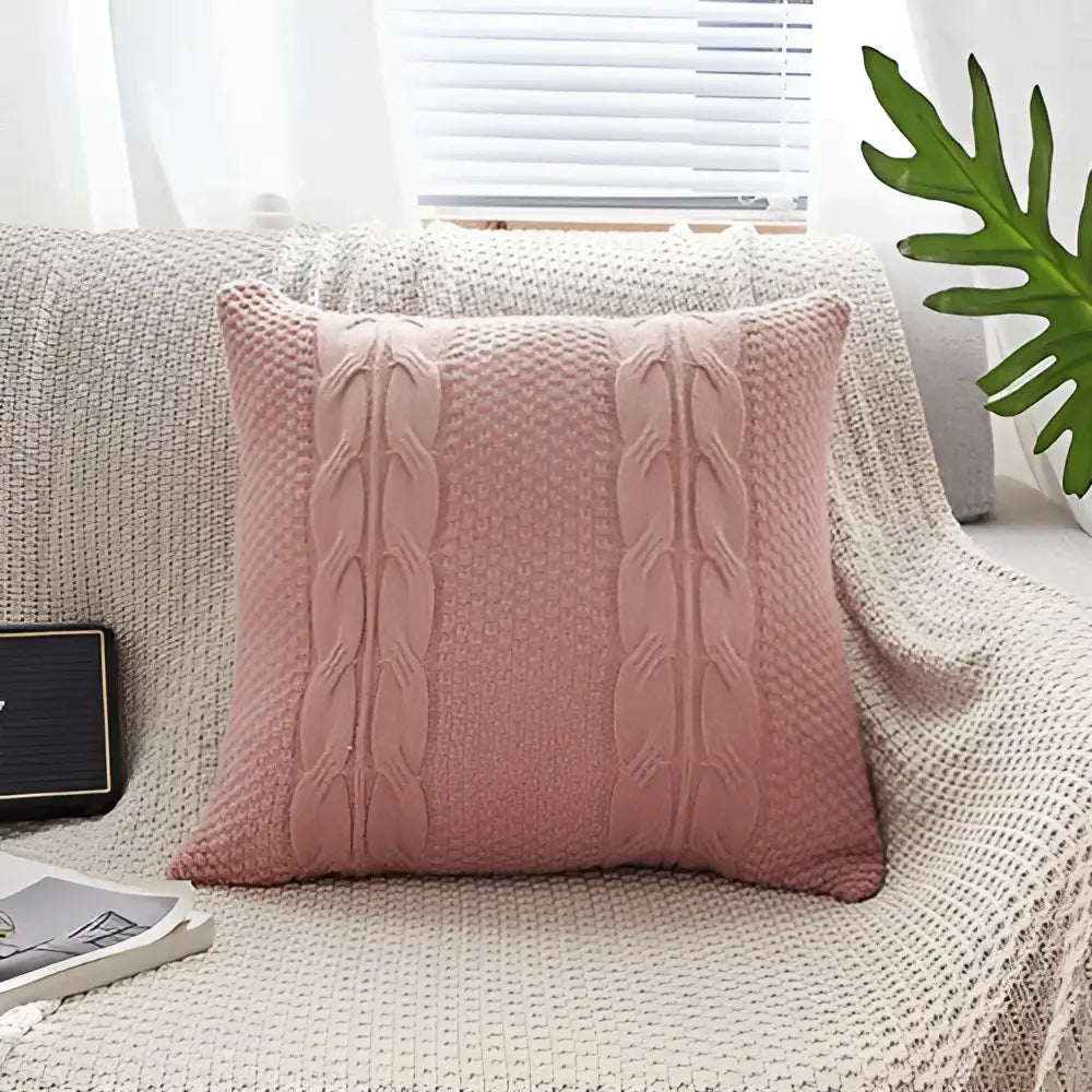 Vintage cable knit double cushion cover bedroom throw pillows