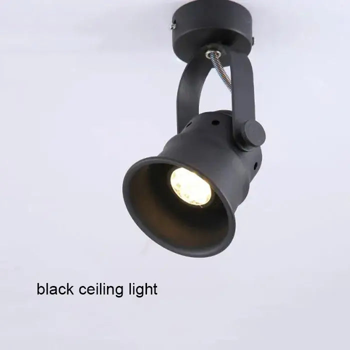 Vintage copper & black gu10 led track light kitchen spotlight