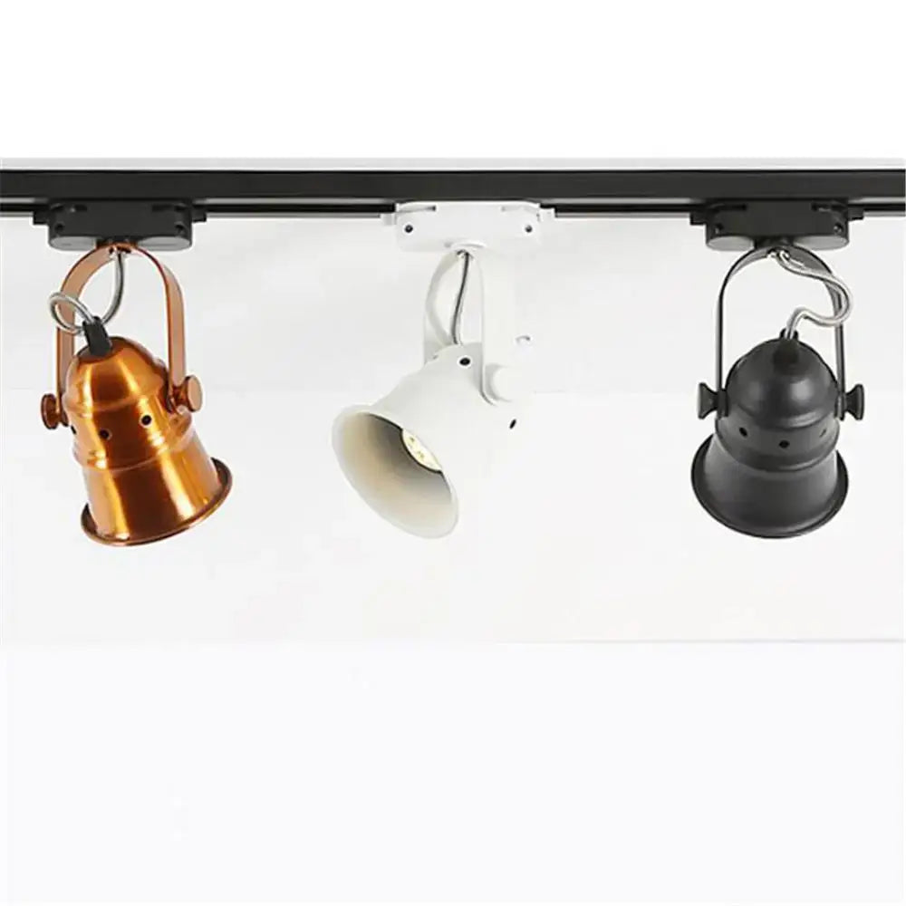 Vintage copper & black gu10 led track light kitchen spotlight