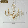 Vintage copper chandelier french pearl pendant light dining room