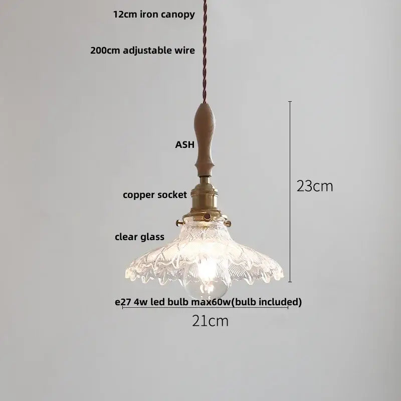 Vintage cream glass and brass adjustable led pendant dining room