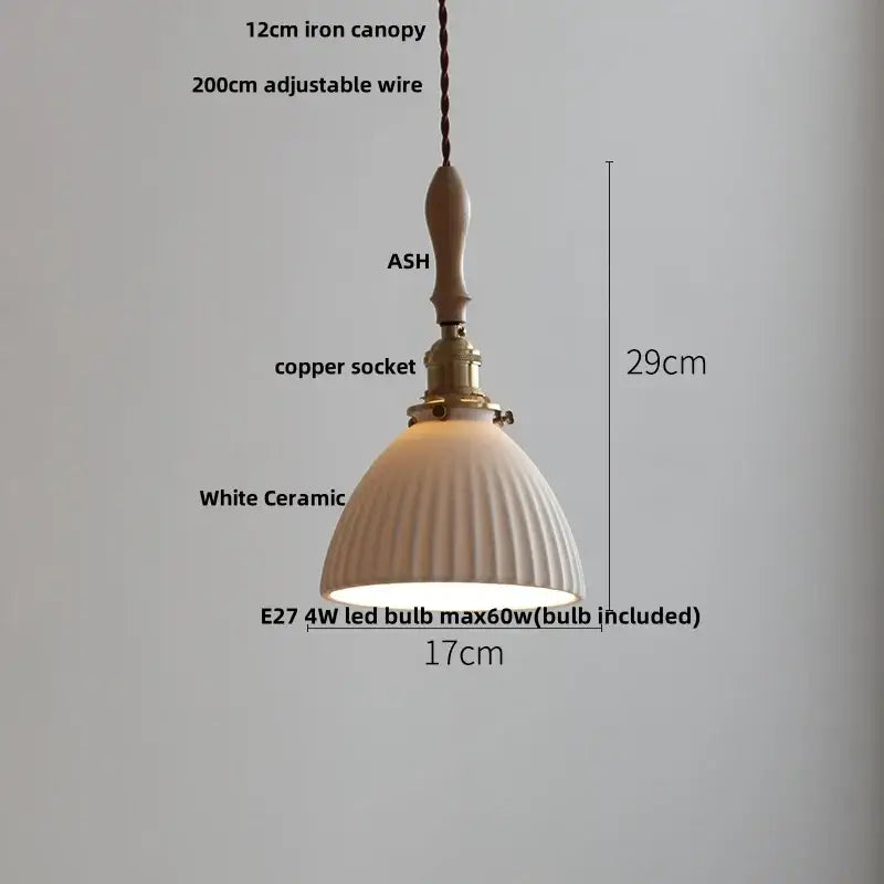 Vintage cream glass and brass adjustable led pendant dining room