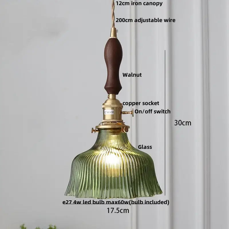 Vintage cream glass and brass adjustable led pendant dining room