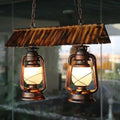 Vintage dark brown metal island light kitchen pendant light